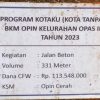 Program Kotaku (BPPW) Pada Proyek Pembangunan Jalan Setapak Bermasalah