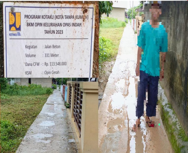Pembangunan Japak Program kotaku (BPPW) tidak sesuai harapan