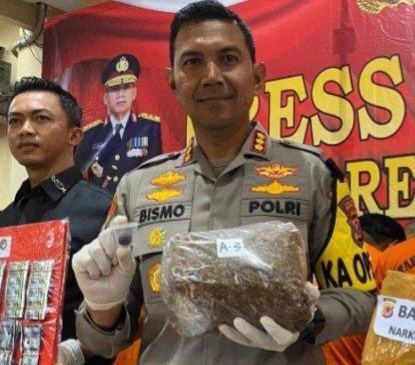 Polres Kota Bogor Berhasil Ungkap Pabrik Coklat Ganja Di Bojonggede, 4 Tersangka diciduk