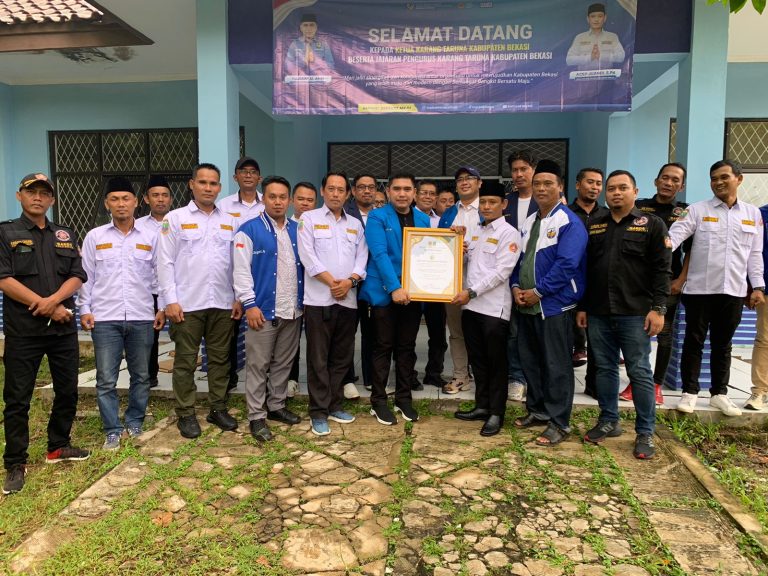 Jalin Silaturahmi, DPD KNPI Kabupaten Bekasi Terima Kunjungan Karang Taruna