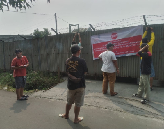 Diduga Belum kantongi perijinan Proyek Cluster di Cirimekar didemo Warga
