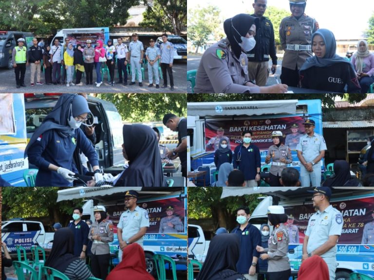 Polres Bangka Barat Gelar Bakti Kesehatan Jelang HUT Bhayangkara ke-78