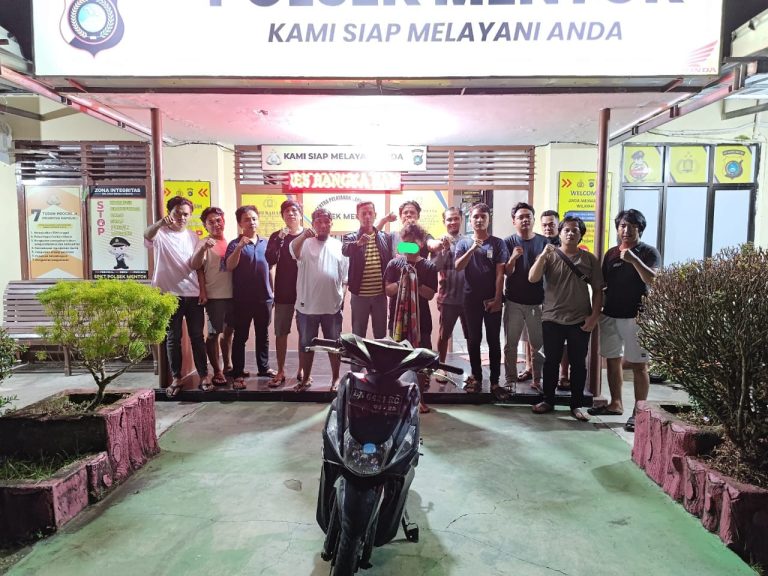 Kapolsek Muntok Pimpin Tim Gabungan Berhasil Ungkap Kasus Curanmor