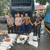 Polres Bangka Barat Berhasil Gagalkan Penyelundupan Timah, 1 unit Truk bermuatan Pasir dan Balok Timah diamankan