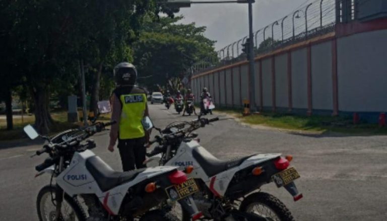 Patroli Roda 2 Sat Lantas Bangka Barat, Wujud Komitmen Menjaga Kamtibmas