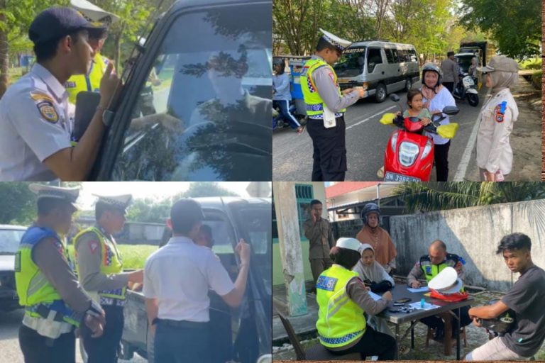 SatLantas Polres Bangka Barat Gelar Razia Gabungan Ops Patuh Menumbing 2024