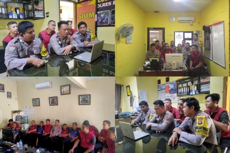 Sat Binmas Polres Bangka Barat Gelar Zoom Meeting Bahas Peran Aktif Bhabinkamtibmas