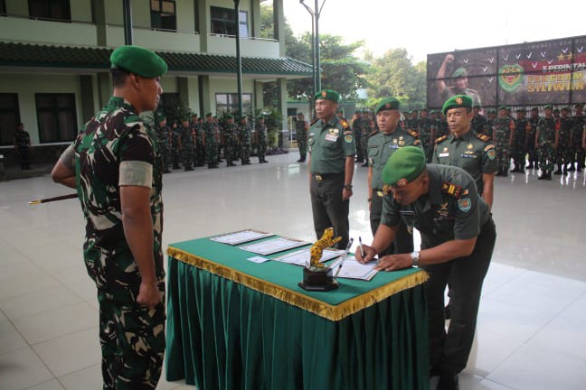 Serah Terima Jabatan di Kodim 0621 Kabupaten Bogor
