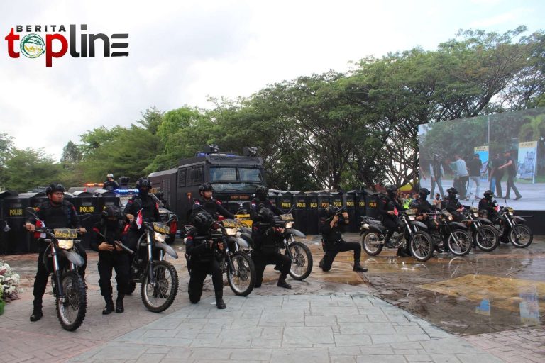 Batalyon A Pelopor Brimob Sumsel Ikuti Simulasi Pengamanan Sispamkota Pilkada 2024