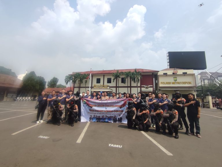 Kapolres Metro Depok Sambut Delegasi Hongkong Police Force (HKPF)