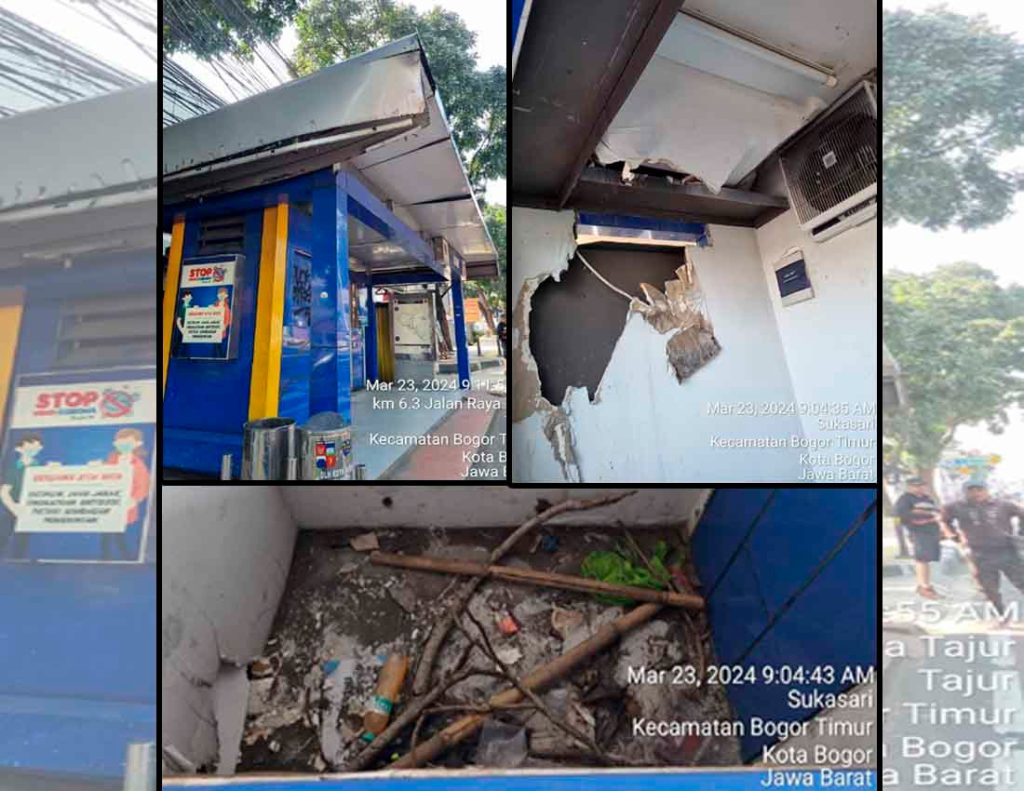 Halte bus rusak