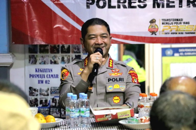 Polres Metro Depok Gelar Ngopi Kamtibmas di Pondok Sukmajaya