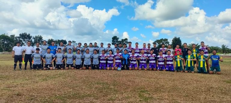 Pertandingan Seru Bhayangkara Polres Babar dan Bateng di Lapangan Koba