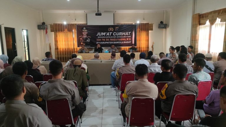 Jumat Curhat Polda Bangka Belitung Tampung Aspirasi Warga Mentok