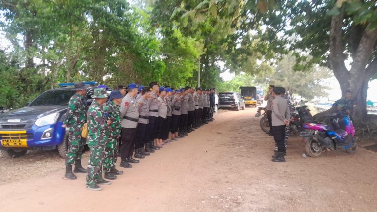 Polres Bangka Barat Tertibkan 70 Ponton Isap Produksi Ilegal di Laut Belembang