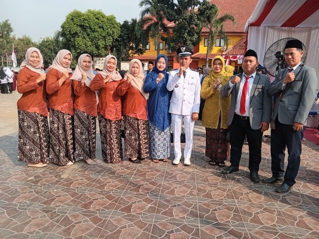 Kades Jayamulya Dorong Semangat Indonesia Emas di HUT RI ke-79 di Serang Baru