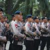 Selesai Apel Pagi, Para Personel Batalyon A Pelopor Brimob Sumsel Ikuti PBB Bersenjata