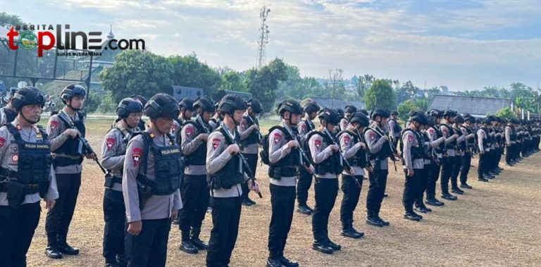 Wadanyon Batalyon A Pelopor Brimob Sumsel Pimpin Apel Gelar Peralatan