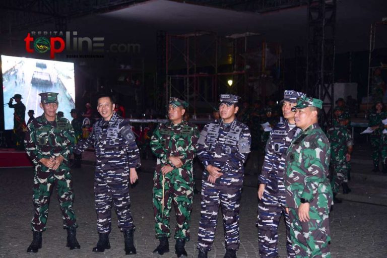 Kasal dan Dankormar Tinjau Kesiapan  upacara HUT Ke-79 TNI di Monas