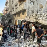 Adegan Teror Di Gaza Utara Saat Pasukan Israel mengebom Beirut