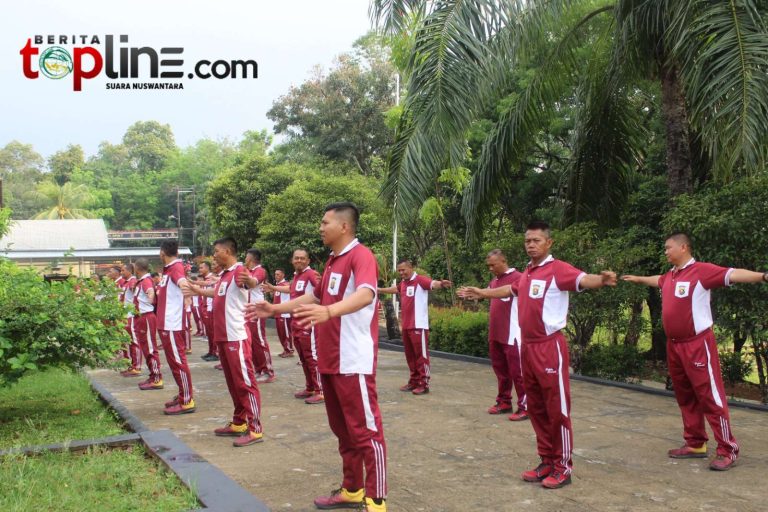 Batalyon A Pelopor Sumsel Tingkatkan Kebugaran Personel untuk Optimalkan Tugas