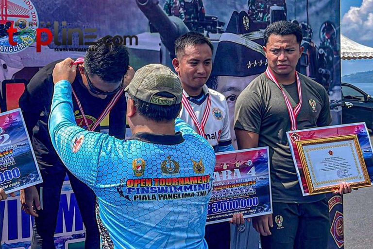 Kejurnas Selam Open Water Fin Swimming Piala Panglima TNI Tahun 2024, Atlet Renang Yonif 1 Marinir Raih Juara