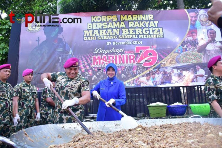 Korps Marinir TNI AL Gelar Bakti Sosial, Kesehatan, dan Nutrisi Bergizi untuk Masyarakat Nusantara