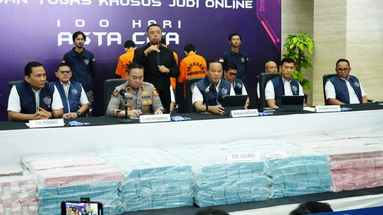Polri Tindak Sindikat Judi Online Sita Rp78,1M ; Dukung Asta Cita Presiden