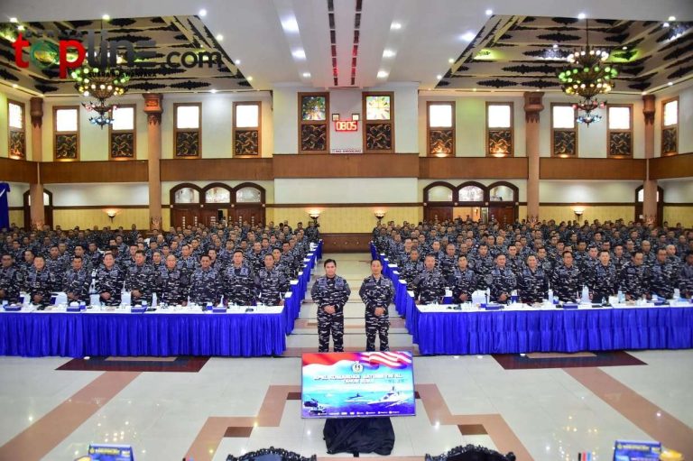 Dankormar dan Dansat Marinir Perkuat Sinergi di Apel Komandan TNI AL