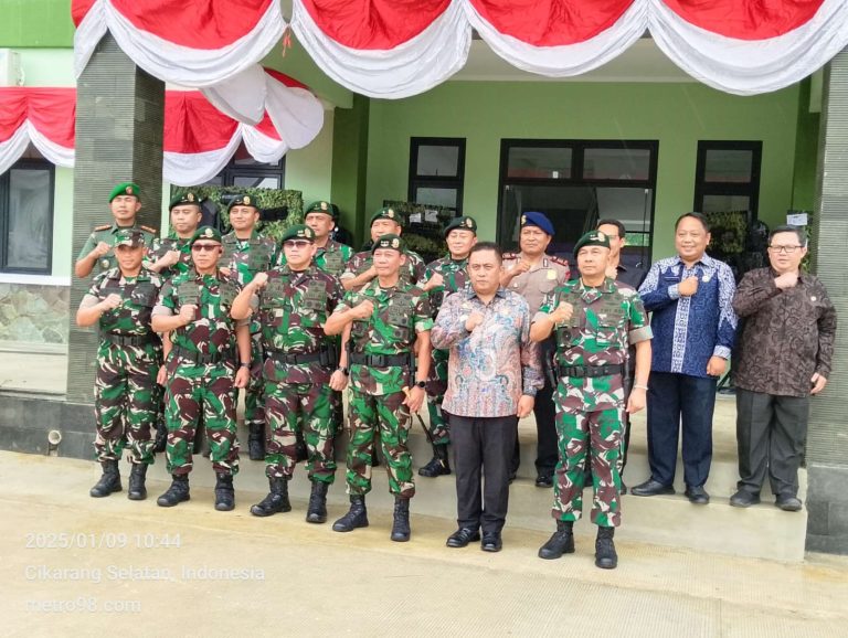 Pangkostrad dan Pj. Bupati Bekasi Resmikan Pembangunan Tahap I Yontaipur Kostrad