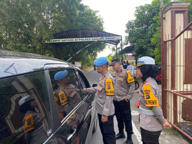 Bersama Propam, Satlantas Polres Bangka Barat Gelar Razia Internal