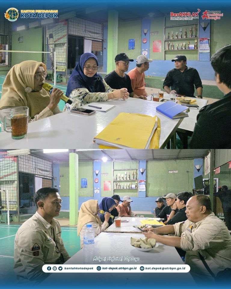 Sosialisasi PTSL 2025 di Kecamatan Limo, BPN Depok Perkuat Kepastian Hukum Tanah