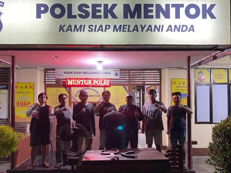 Polisi Tangkap Pelaku Pengancaman Bersenjata di Mentok