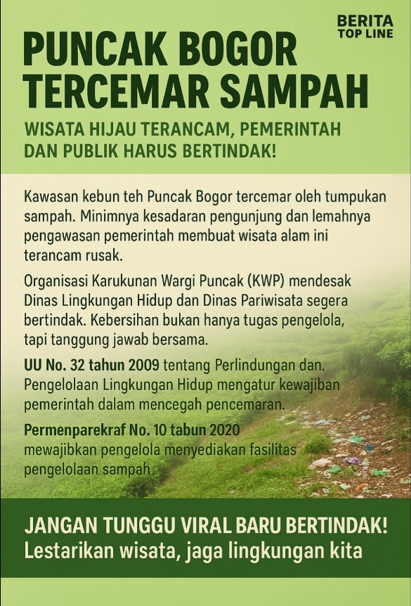 Kebun Teh Tercemar Sampah: Pemerintah Abai, Kesadaran Publik Dipertanyakan