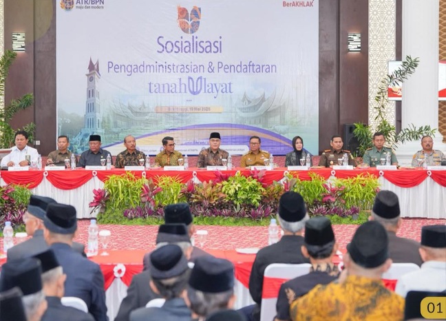 ATR/BPN Dorong Sertipikasi Tanah Ulayat di Bukittinggi