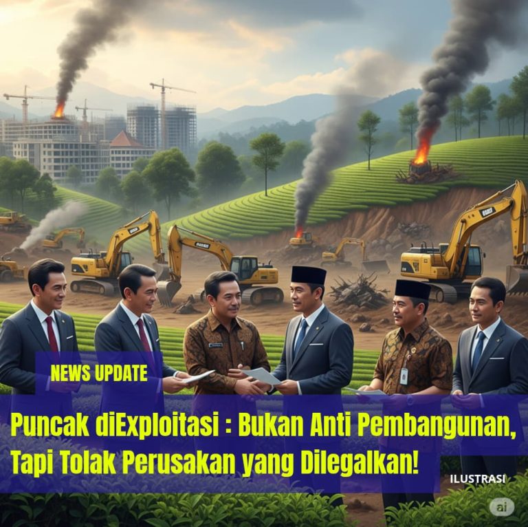 ‎Puncak diExploitasi : Bukan Anti Pembangunan, Tapi Tolak Perusakan yang Dilegalkan!