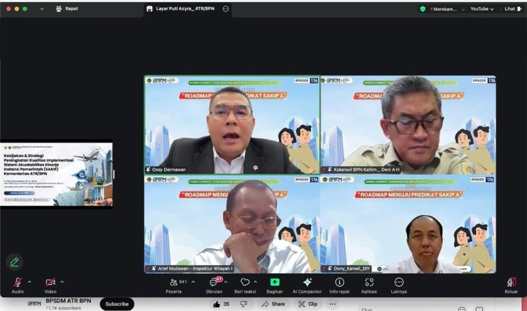 ATR/BPN Targetkan Predikat SAKIP A Lewat Lima Strategi Utama