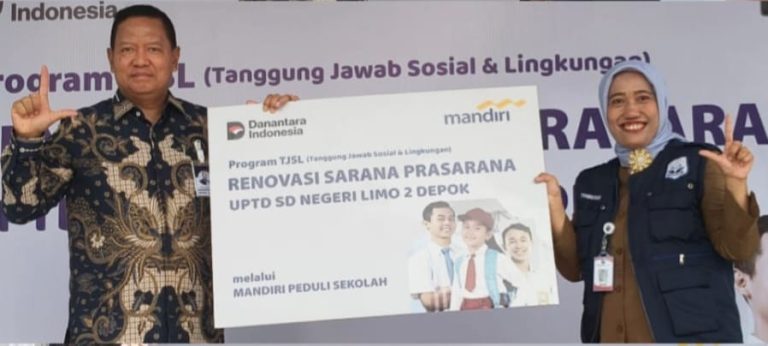 Dr. Triningsih Sambut Bantuan CSR Bank Mandiri bagi SDN Limo 2 Depok
