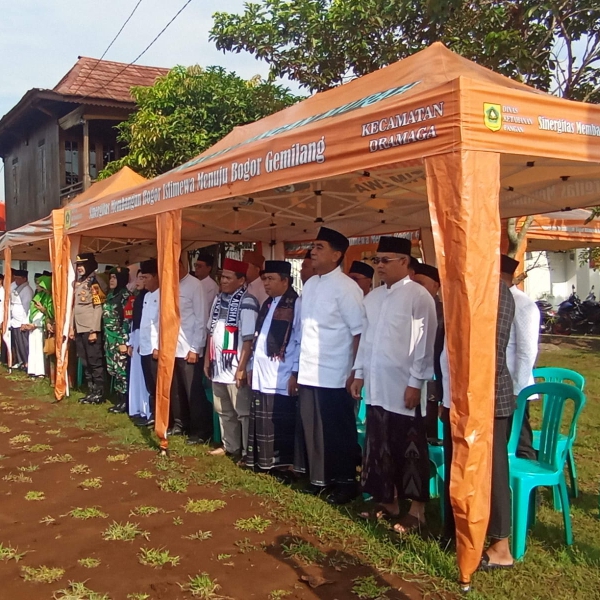 Kapolsek Dramaga Hadiri Upacara Hari Santri Nasional, Tegaskan Sinergi Jaga Kamtibmas