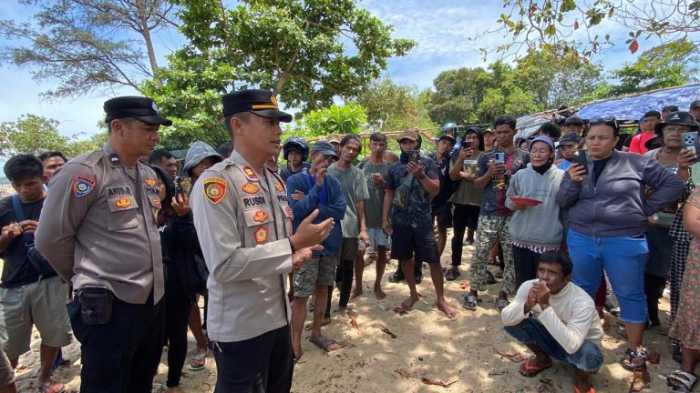Kapolsek Muntok Tegaskan Larangan Tambang Ilegal di Perairan Tembelok dan Keranggan