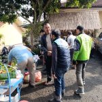 POLSEK CIAWI GELAR SARAPAN PAGI KAMTIBMAS BERSAMA DRIVER OJOL SELTER GARDU PLN CIAWI