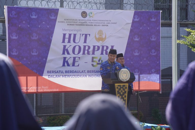 Rutan Depok Peringati HUT ke-54 KORPRI dengan Komitmen ASN Berintegritas